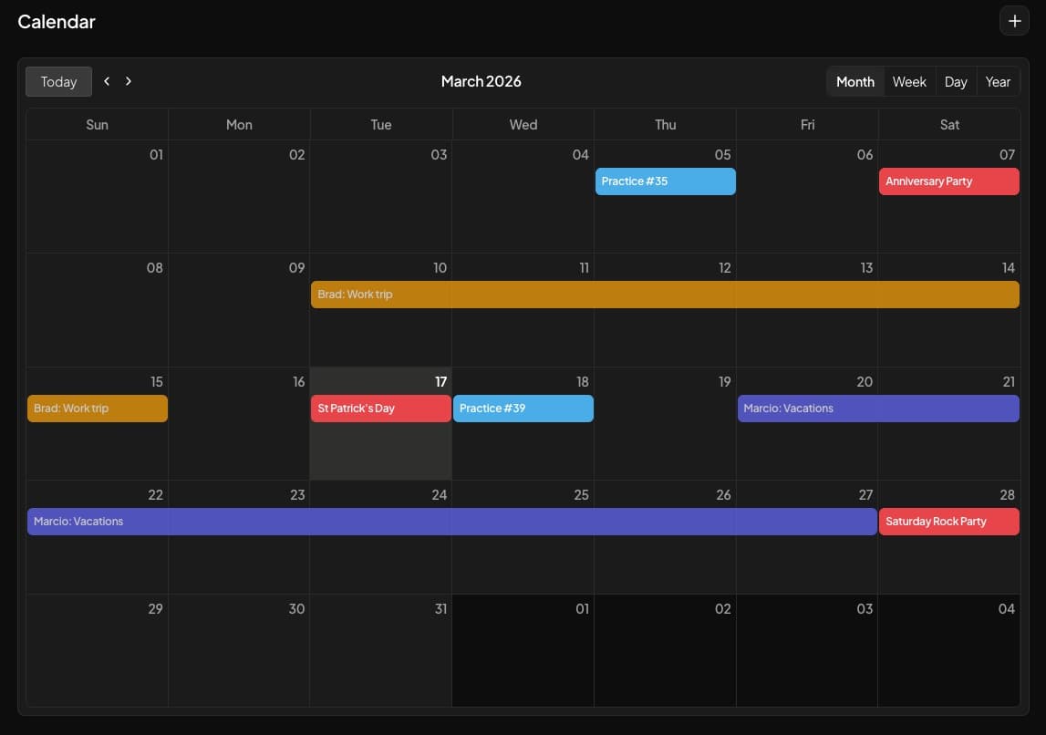 Calendar
